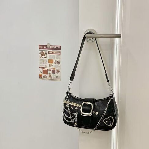Cute Y2K Purse for Women - Vintage Star Pattern Shoulder Bag, Punk Style Y2K Handbag, Retro Crossbody Bag for Women in Saudi Arabia