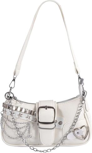 Cute Y2K Purse for Women - Vintage Star Pattern Shoulder Bag, Punk Style Y2K Handbag, Retro Crossbody Bag for Women in Saudi Arabia