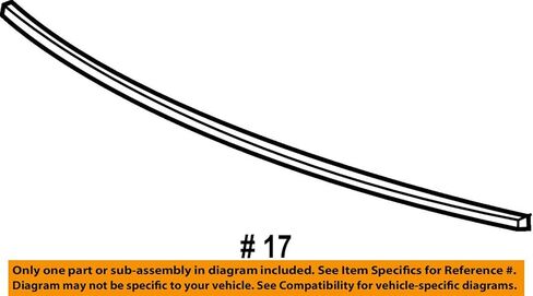 Genuine GM 20982426 Bumper Fascia Molding, Rear, Silver in Saudi Arabia