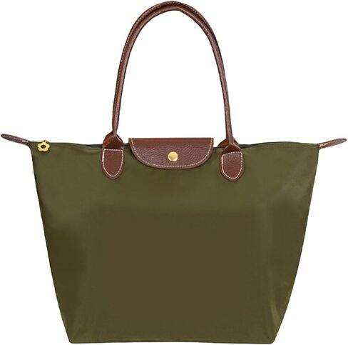 Women's Large Capacity Nylon Tote Bag - Waterproof Shoulder Handbag with Multi Pockets, Lightweight Travel Work Gym Bags in Saudi Arabia