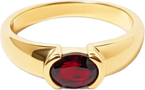 خاتم فاخر من الأحجار الكريمة البيضاوية، حزام مريح، خاتم زفاف لذكرى الخطوبة للنساء in Kuwait