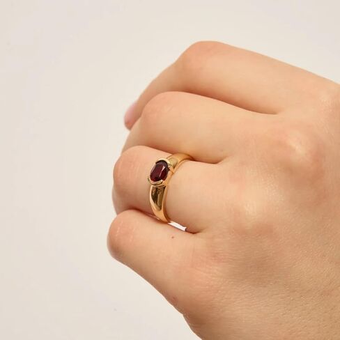 خاتم فاخر من الأحجار الكريمة البيضاوية، حزام مريح، خاتم زفاف لذكرى الخطوبة للنساء in Kuwait