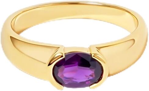 خاتم فاخر من الأحجار الكريمة البيضاوية، حزام مريح، خاتم زفاف لذكرى الخطوبة للنساء in Kuwait