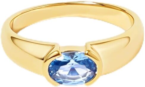 خاتم فاخر من الأحجار الكريمة البيضاوية، حزام مريح، خاتم زفاف لذكرى الخطوبة للنساء in Kuwait