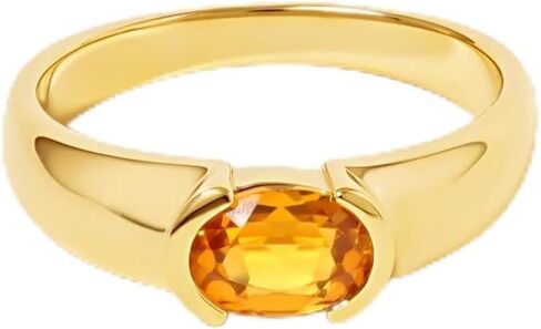 خاتم فاخر من الأحجار الكريمة البيضاوية، حزام مريح، خاتم زفاف لذكرى الخطوبة للنساء in Kuwait