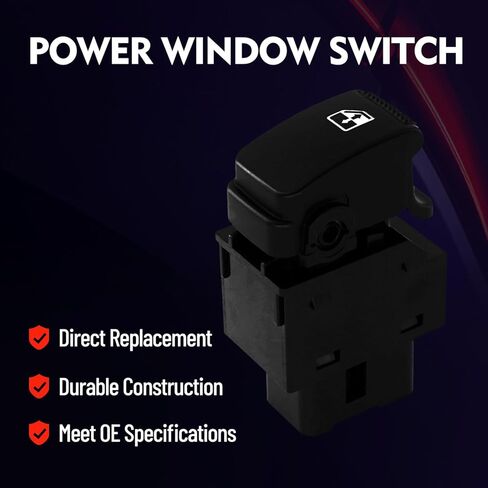 مفتاح التحكم في نافذة الطاقة 93580-2E000 بديل لشركة Hyundai Tucson 2004-2010، مفتاح نافذة بزر واحد من جانب الركاب in Kuwait