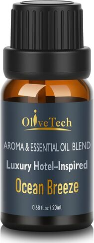 زيت موزع روائح الفنادق 20 مل - مستوحى من رائحة فندق ماريوت، زيت عطري للعلاج العطري من OliveTech للهواء البارد وموزعات الروائح بالموجات فوق الصوتية، زجاجة زجاجية (0.68 أونصة سائلة) in Kuwait