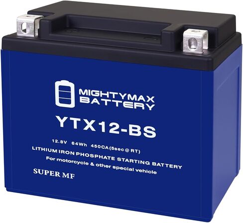 بطارية مايتي ماكس YTX12-BS بطارية بديلة ليثيوم متوافقة مع محرك ياماها EF3000iSE / EF3000iSEB in Saudi Arabia