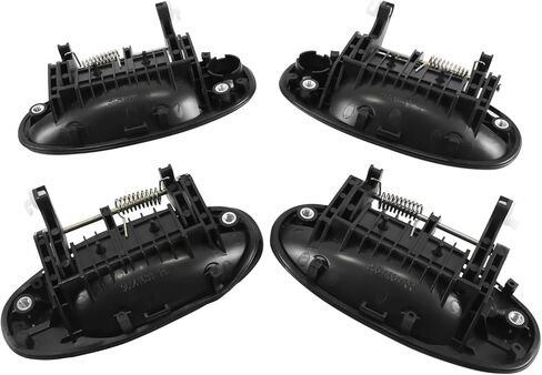 مقابض الأبواب الخارجية من COOL STAR 1311174 متوافقة مع Chevy Aveo 2004-2008 Aveo5 2009-2011 المستخرج باللون الأسود الأمامي والخلفي للسائق الأيسر ومقبض باب الركاب الأيمن استبدال 96541632 in Saudi Arabia