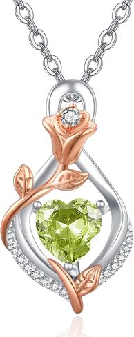 AENEAS Infinity Birthstone Necklace for Women Sterling Silver Infinity Teardrop Pendant Forever Love Jewelry Gift for Birthday Anniversary Christmas in Saudi Arabia