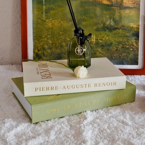 Aesthetic Decorative Books - Set of 2 Linen Fake/Faux Books Enhance Your Bookshelf, Coffee Table, Living Room, Bedside Table or Mantle, Stackable Modern Home Decor, Photo Storage and as a Keepsake Box in Saudi Arabia