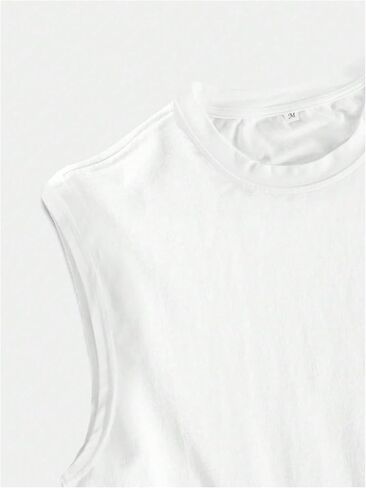 Men's Sleeveless Summer Tank Tops Tropical Crew Neck Cool Cut Off Muscle Shirts in Saudi Arabia
