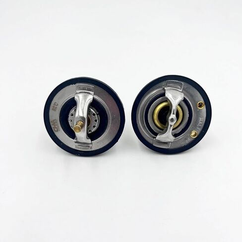 Set of Engine Coolant Thermostat 85℃ and 82℃ For ISUZU NPR NQR 4HK1 5.2L 98-24 in Saudi Arabia