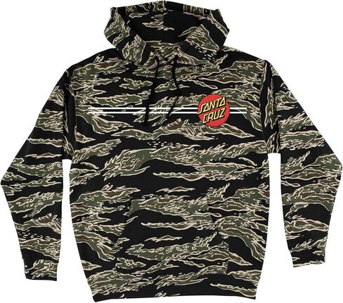 SANTA CRUZ Classic Dot P/O Hooded Heavyweight Sweatshirt Bone Lg Mens in Saudi Arabia