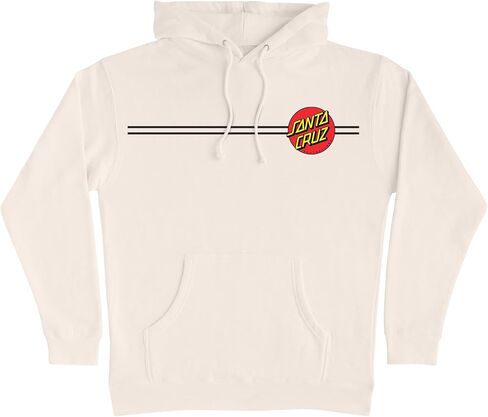 SANTA CRUZ Classic Dot P/O Hooded Heavyweight Sweatshirt Bone Lg Mens in Saudi Arabia