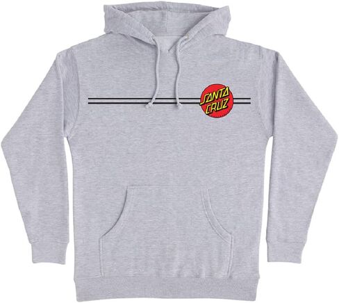 SANTA CRUZ Classic Dot P/O Hooded Heavyweight Sweatshirt Bone Lg Mens in Saudi Arabia