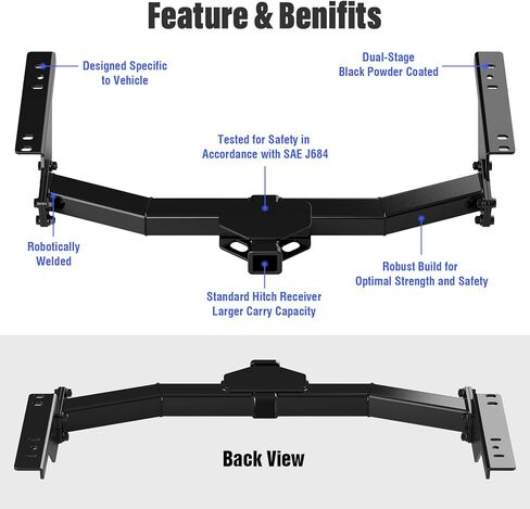 APS Rear Trailer Hitch, 2 inch Towing Hitch Receiver Class 3 Hitch Cover Included Compatible with Toyota 4Runner Lexus GX470 2003-2009 in Saudi Arabia