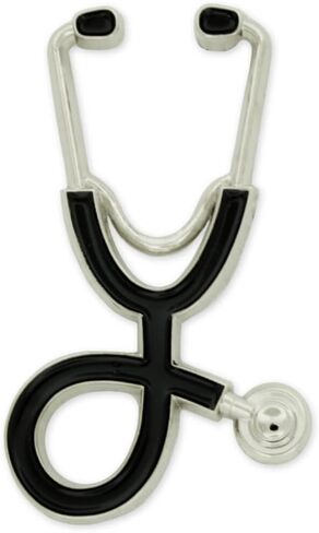 PinMart's Stethoscope & Heart Bandage Lapel Pin Set - Perfect Gifts for Healthcare Professionals, Doctors, Nurses, and Medical Students in Saudi Arabia