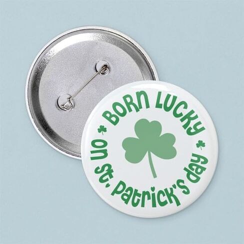 CafePress St. Patrick's Day Birthday 2.25 Button 2.25" Round Pinback Button in Saudi Arabia