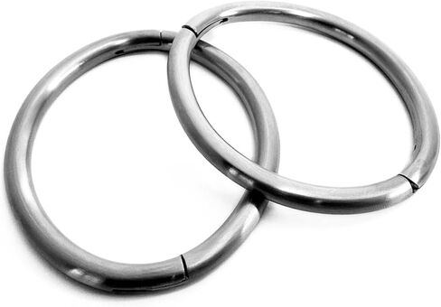 6mm Satin Stainless Steel Locking Elliptical Cuff with Updated Lock in Saudi Arabia