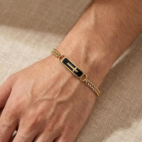 أساور الصليب الصلاة الصفاء 925 الفضة الاسترليني الصليب أساور للرجال هدايا المجوهرات الصلاة الصفاء in Kuwait