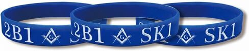 2B1ASK1 Silicone Masonic Bracelet - [2 1/2'' Diameter] in Saudi Arabia