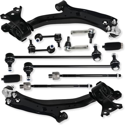 12PCS Front Lower Control Arm Sway Bar Link Tie Rod Ends Fit for Honda 2007 2008 2009 2010 2011 CR-V K620500 K620501 K750297 K750156 K750151 ES800510 EV800689 in Saudi Arabia