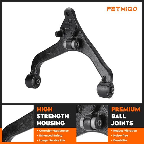 Front Lower Left & Right Control Arm Driver & Passenger Suspension Kit for Jeep Liberty 2002 2003 2004 2005 2006 2007, 2 pcs in Saudi Arabia