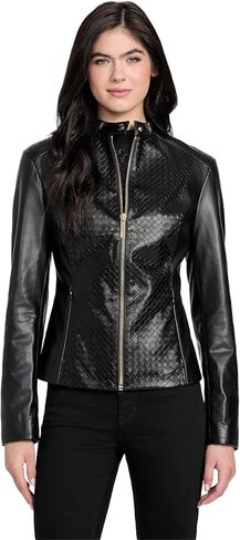 GUESS womens Mel Faux Leather Biker in Saudi Arabia