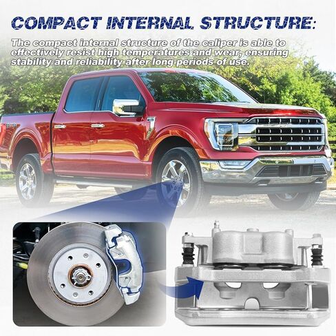 Front Left Brake Caliper Compatible with Ford F-150 2012-2020# AL3Z-2B292-A, CL3Z-2B120-A, CL3Z-2B120-B, FL3Z-2B120-A, FL3Z-2B120-B, 18-B5404 in Saudi Arabia