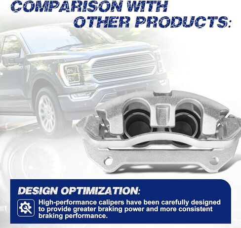 Front Left Brake Caliper Compatible with Ford F-150 2012-2020# AL3Z-2B292-A, CL3Z-2B120-A, CL3Z-2B120-B, FL3Z-2B120-A, FL3Z-2B120-B, 18-B5404 in Saudi Arabia