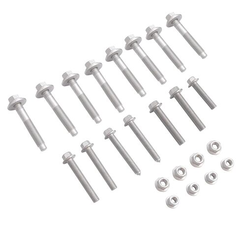ECOTRIC Front Subframe Crossmember Bolt Kit Compatible with 2007-2017 Jeep Compass Patriot Dodge Caliber (Not SRT) Replacement for 68211659AA Heavy Duty Steel in Saudi Arabia