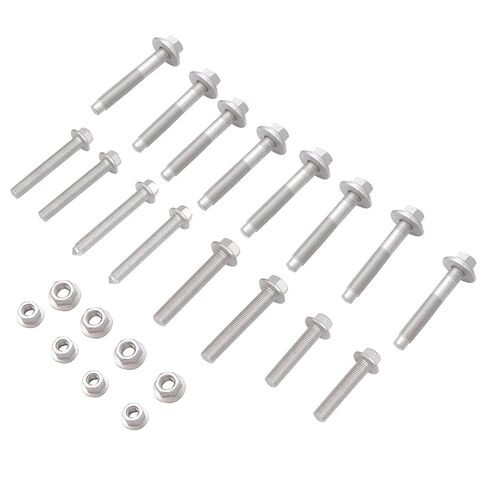 ECOTRIC Front Subframe Crossmember Bolt Kit Compatible with 2007-2017 Jeep Compass Patriot Dodge Caliber (Not SRT) Replacement for 68211659AA Heavy Duty Steel in Saudi Arabia