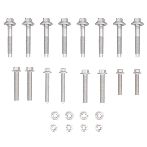 ECOTRIC Front Subframe Crossmember Bolt Kit Compatible with 2007-2017 Jeep Compass Patriot Dodge Caliber (Not SRT) Replacement for 68211659AA Heavy Duty Steel in Saudi Arabia