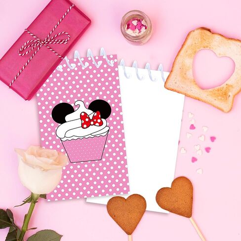 24 Pcs Pink Cartoon Mini Pocket Notebooks 2.36 x 3.94 Inch Mouse Pattern Small Notepads Mouse Them Birthday Party Favors Gift for Office School Teacher Classroom Rewards Supplies in Saudi Arabia