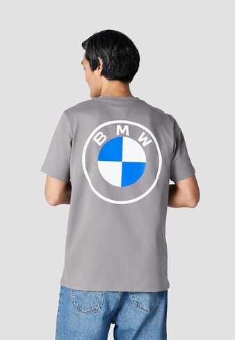 BMW Core Default Symbol T-Shirt – 100% Organic Cotton, Ribbed Neckline, Chest Print & Back Logo, Unisex in Saudi Arabia