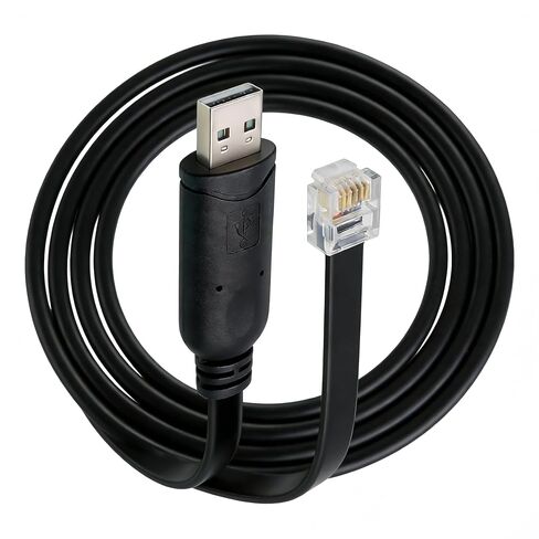 كابل تسلسلي APC PDU 940-0144 USB إلى RJ12 وحدة تحكم بديلة APC UPS AP7752، AP7730، AP7732 وما إلى ذلك، وحدة PDU قابلة للقياس (10FT/3M) in Kuwait