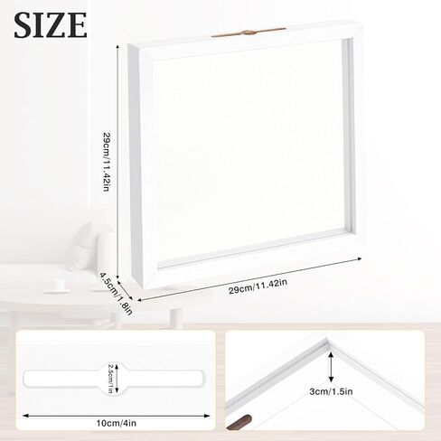 صندوق ظلال أرشيف مغامرات السفر للذكريات - إطار صندوق ظلال مقاس 12 × 12 بوصة مع فتحات لذاكرة السفر حافظة عرض تذكارية للتذاكر والبطاقات البريدية والمتحف وحقيبة عرض إطار السفر، أسود in Kuwait