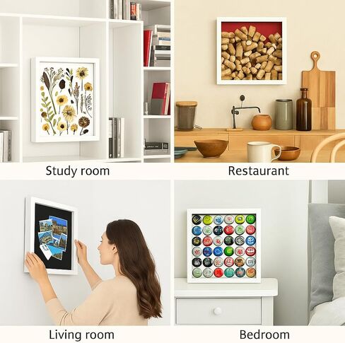 صندوق ظلال أرشيف مغامرات السفر للذكريات - إطار صندوق ظلال مقاس 12 × 12 بوصة مع فتحات لذاكرة السفر حافظة عرض تذكارية للتذاكر والبطاقات البريدية والمتحف وحقيبة عرض إطار السفر، أسود in Kuwait