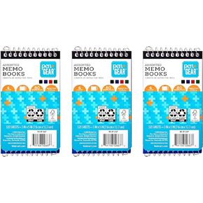 Pen + Gear Narrow Ruled Spiral Memo Book, 3 x 5, 80 Sheets, 4 Pack(pack of 3) Total 12 in Kuwait