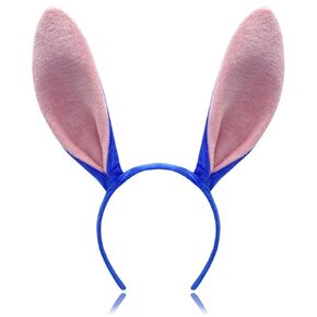 عصابة رأس على شكل آذان الحيوانات، عصابة شعر على شكل أرنب من القطيفة، عصابات رأس لطيفة للهالوين للنساء والرجال (الأرنب) in Kuwait