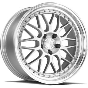 Aodhan AH02 Wheel : 19x8.5, 5x112 Bolt Pattern, 66.6mm Hub bore, 32mm Offset - Silver w/Machined Lip in Kuwait