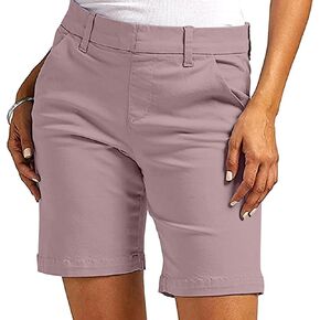 شورت برمودا نسائي جولف قصير سحب على 7 بوصة درزة داخلية متوسطة الارتفاع قابلة للتمدد مع جيوب كاكي فائدة مريحة للمشي لمسافات طويلة in Kuwait