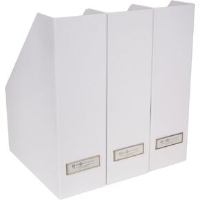 Viktoria Magazine Organizer | Durable Magazine Holder for Papers, Manuals and More with Metal Label Holder | Magazine File Holder for Office Desks | 4″x9.7″x12.7″ | 3 Pack | Dark Grey in Saudi Arabia