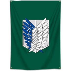 MOOR Attack On Titan Tapestry Shingeki No Kyojin للتعليق على الحائط (60 × 40 بوصة، لون زاهٍ، بوليستر) لكهف الرجال، والسكن، واحتياجات الهدايا (M11-193) in Kuwait