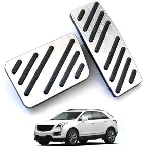 Car Pedal Covers for Cadillac XT5 2017 2018 2019 2020 2021 2022 2023 2024 2025, Auto Aluminum Gas Pedal Covers Accessories Replacement, Non-Slip Accelerator Brake Foot Rest Pedals(Set of 2) in Kuwait