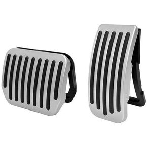 أداء ABS ملحقات وسادة الدواسة الفرامل لـ Tesla Model y Juniper Accessories Model 3 Highland Accessories 2017-2025 ملحقات حماية غير قابلة للانزلاق استبدال وسادة دواسة القدم (فضي) in Kuwait