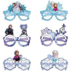 مجموعة حفلات فروزن مكونة من 12 قطعة، نظارات زينة للحفلات، نظارات زخرفية للحفلات التنكرية، مناسبة لحفلات أعياد ميلاد مجموعة فروزن الساحرة، هدايا حفلات أعياد ميلاد الأطفال in Kuwait