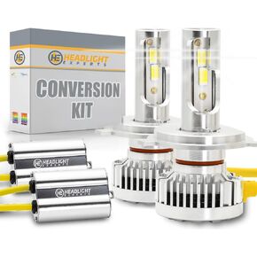 مجموعة مصابيح H4 لعام 2001 Toyota Echo Plug and Play 6000K 22,000 لومن مع Canbus مدمج خالٍ من الأخطاء (عبوة من 2) ضوء الضباب in Kuwait