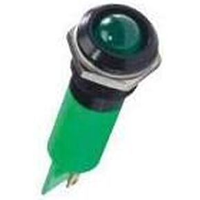 Q12P1BXXG110E, LED Panel Mount Indicator Uni-Color Green 50mcd Automotive 2-Pin (5 Items) in Saudi Arabia
